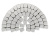 Тротуарная плитка Браер Классико круговая Белый 60 мм Тротуарная плитка Браер Классико круговая Белый 60 мм